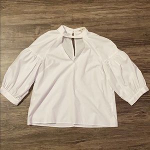 White Puff Sleeve Blouse